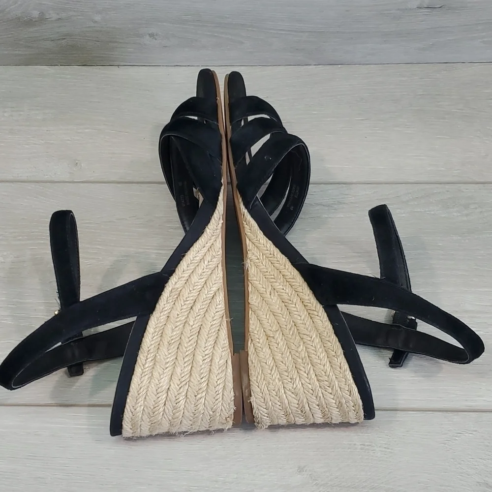 Cole Haan Women Jasmine Espadrille Wedge Ankle Strap Comfort shoes sandals 8